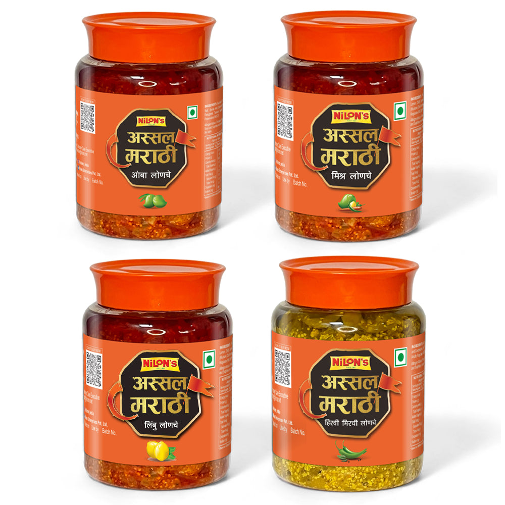 NILON'S - Assal Marathi Pickle | Aachar | Authentic Maharastrian Flavor | Combos
