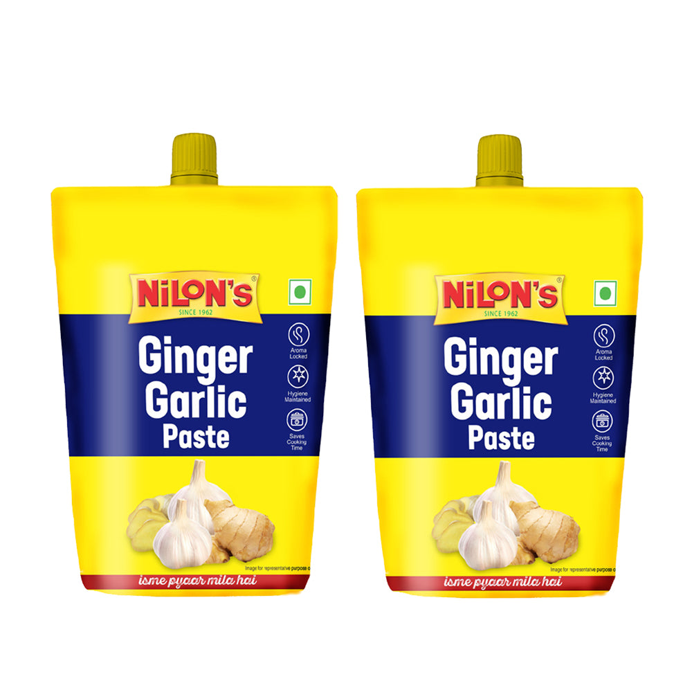 200 GM Ginger Garlic Paste Spout - Pack of 2 | Add Fresh Flavor's to Your Dishes