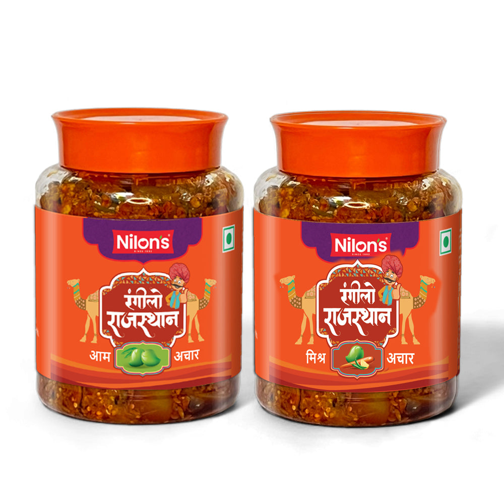 NILON'S - Rangilo Rajasthan Pickle | Aachar | Colorful Flavors of Rajasthan | Combos