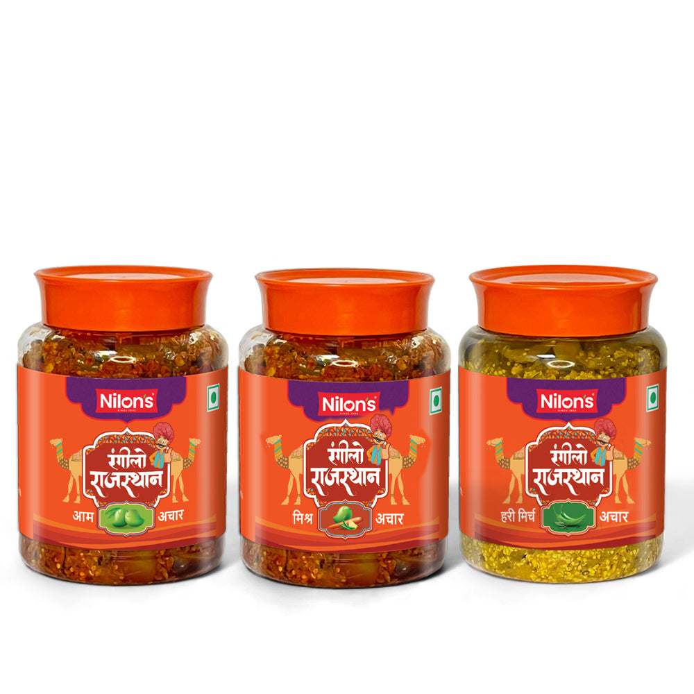 NILON'S - Rangilo Rajasthan Pickle | Aachar | Colorful Flavors of Rajasthan | Combos